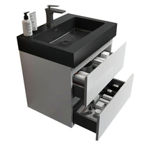 Load image into Gallery viewer, Alice - Bathroom Vanity With Large Storage, Sink Wall Mounted Floating Bathroom Vanity For Modern Bathroom, One-Piece Sink Basin Without Drain And Faucet
