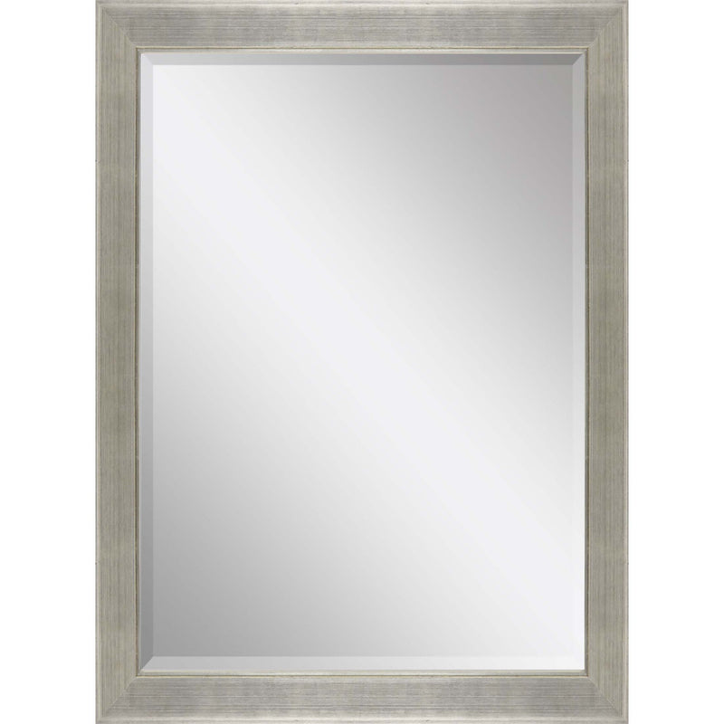 41" Solid Wood Framed Accent Mirror - Silver