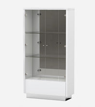 Load image into Gallery viewer, Display Stand With One drawer - Silver And White
