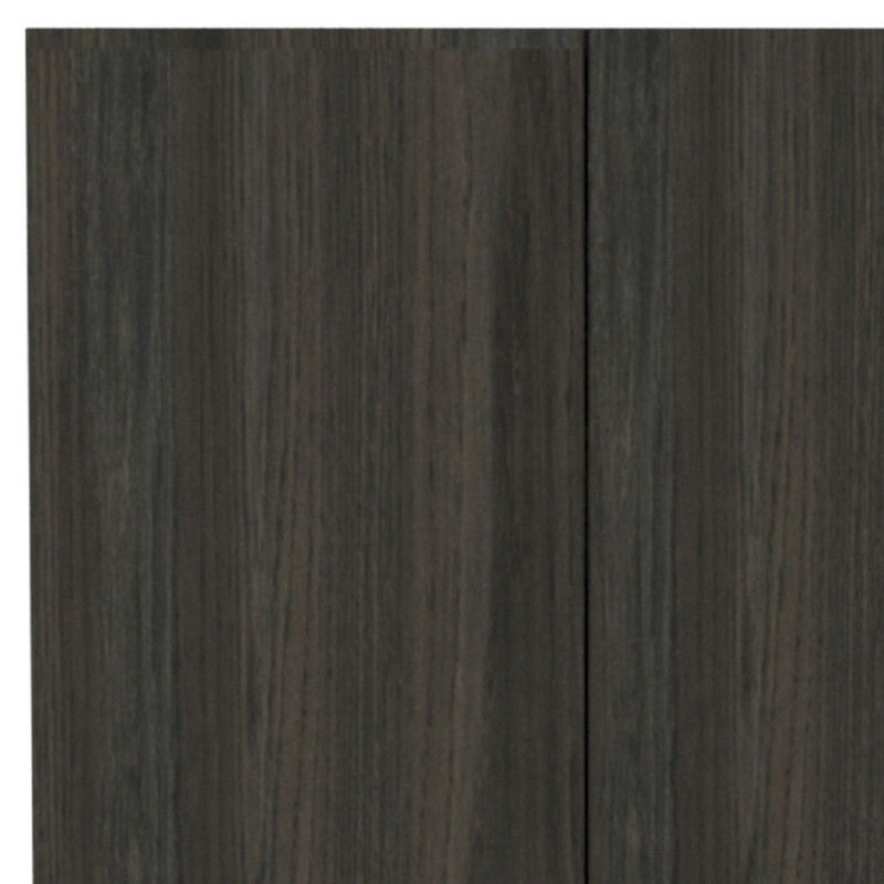 71" Wood Pantry Or Storage Closet - Dark Brown