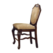Load image into Gallery viewer, Fabric And Solid Wood Counter Height Bar Chairs (Set of 2) - Beige / Espresso
