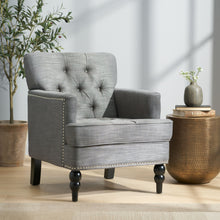 Load image into Gallery viewer, Harrison - Tufted Club Chair With Button Tufted Back And Birch Wood Legs
