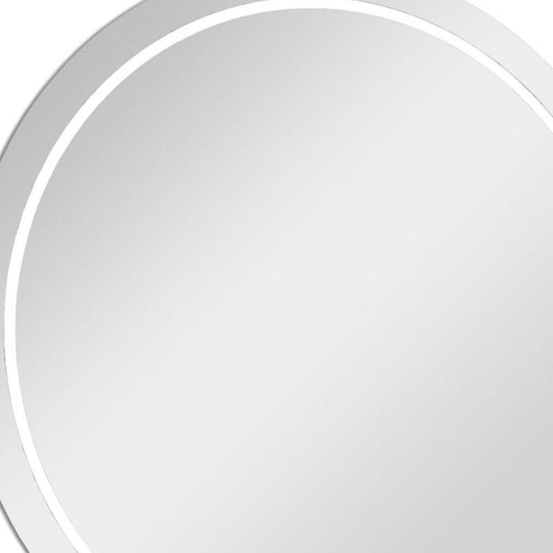 Round Lighted Frameless Bathroom Vanity Mirror - Clear