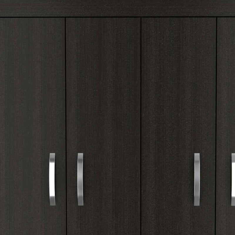68" Three Drawer Combo Dresser - Black