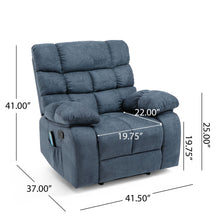 Load image into Gallery viewer, Contemporary Massage Recliner With Pillow Tufted Design - Charcoal
