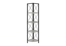 Load image into Gallery viewer, Four Tier Corner Bookcase - Gray

