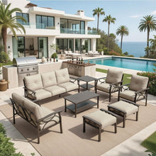 Load image into Gallery viewer, Patio Furniture Set With Coffee Table And Cushions For Backyard
