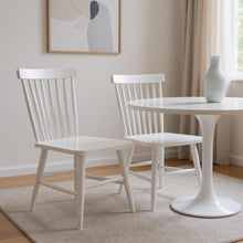 Load image into Gallery viewer, Aluminum Slat Back Dining Side Chairs (Set of 2) - White

