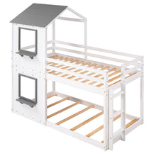 Load image into Gallery viewer, Bunk Bed Wood Bed &amp; Roof, Window, Guardrail, Ladder
