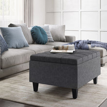 Load image into Gallery viewer, Harrison - Upholstered Coffee Table Storage Ottoman
