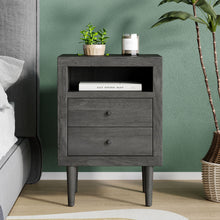Load image into Gallery viewer, Nystrom - Mid Century Modern 2 Drawer Nightstand
