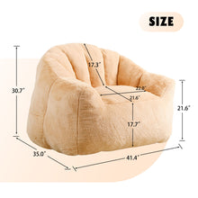 Load image into Gallery viewer, Beanbag Chair, Beanbag Sofa Chair With Armrests Stuffed High Density Foam
