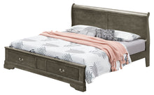 Load image into Gallery viewer, Upholstered Panel Sleigh Bed Design
