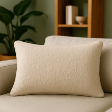 Load image into Gallery viewer, Homey Cozy - Textured Throw Pillow - Ivory

