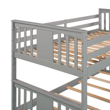 Load image into Gallery viewer, Twin Over Twin Bunk Bed with Ladder, Gray (Old SKU:LP000107AAE)
