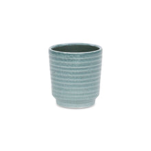 Load image into Gallery viewer, Striped Round Pot Planter (487471) - Green
