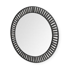 Load image into Gallery viewer, 42" Round Frame Wall Mirror With Beads - Black

