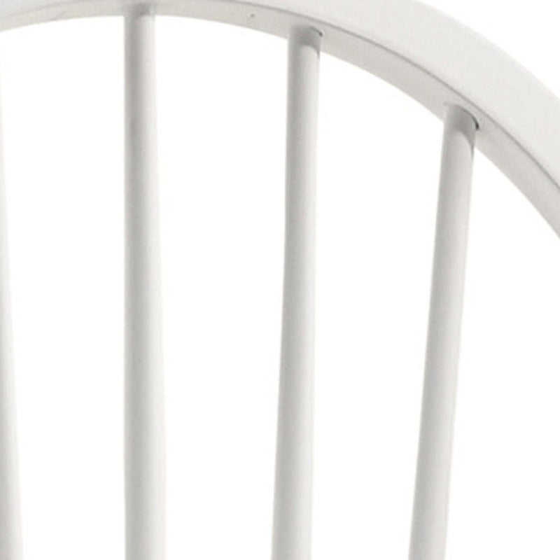 Wood Windsor Back Dining Side Chair - White