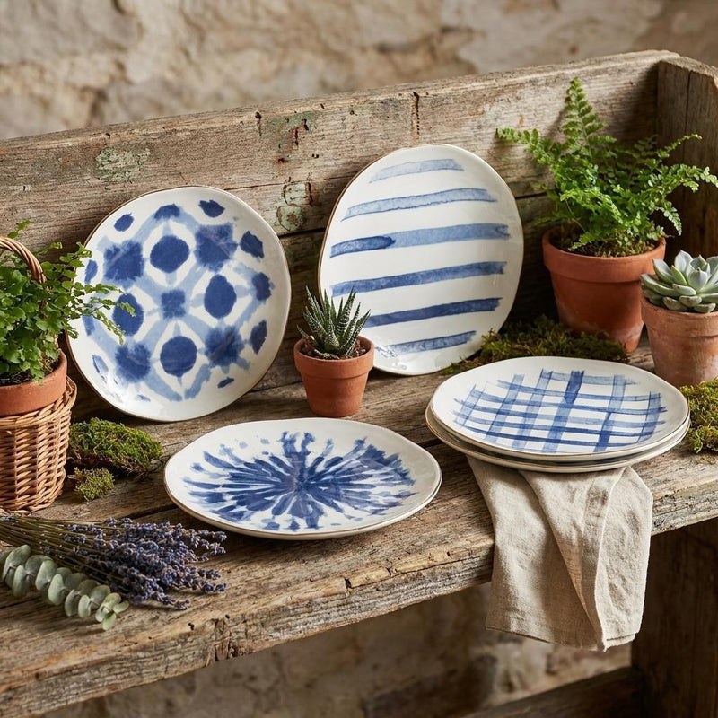 Ceramic Decorative Bowl (Set of 4) - Blue And White