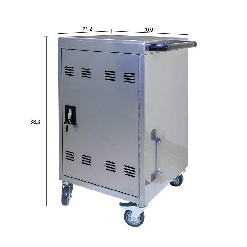 Mobile Charging Cart For Tablets Laptops 35, Device Capacity Matt Metal