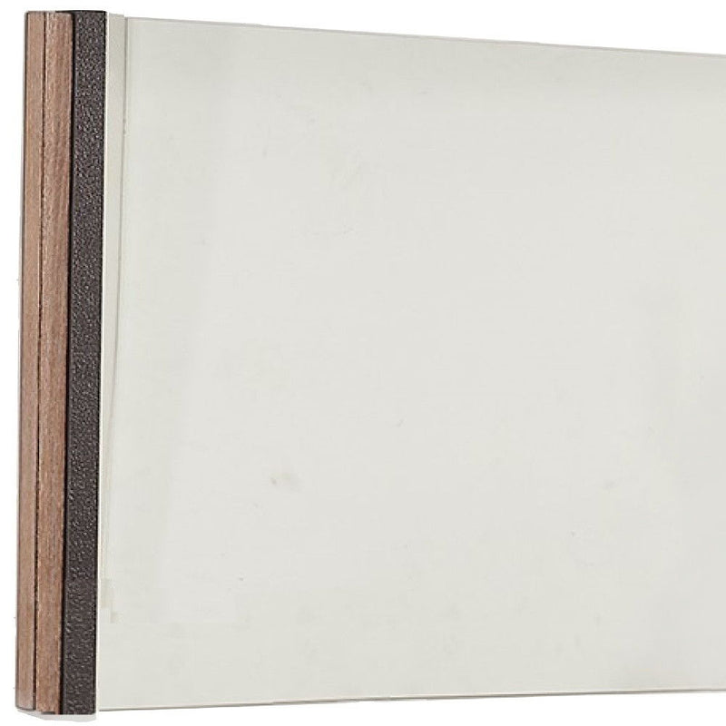 35" Framed Accent Mirror - Natural