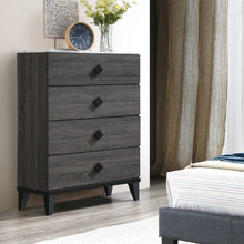 Load image into Gallery viewer, Bedroom Chest Of Drawers With 4 Drawer Storage - Gray / Gray
