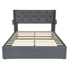 Load image into Gallery viewer, Bed With Gas Lift Storage, USB Ports
