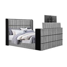 Load image into Gallery viewer, Isaiah - 5 Piece Bedroom Set With TV Lift-LED, Speakers And Fireplace
