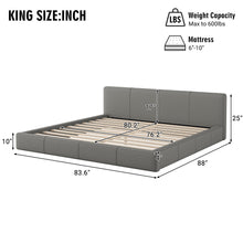 Load image into Gallery viewer, Stylish Upholstered Bed With Birch Wood Frame
