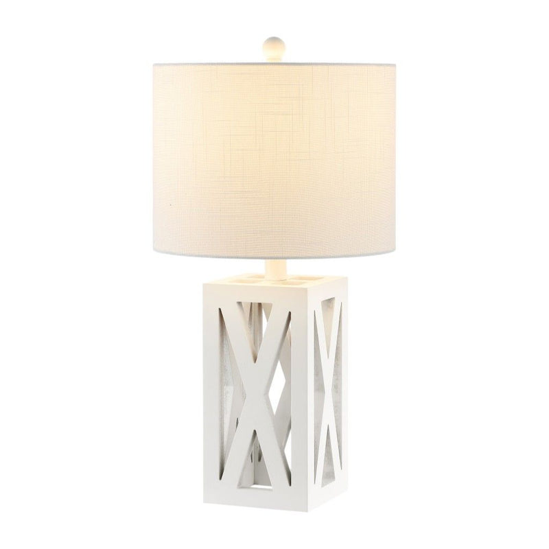 Table Lamps LED With Drum Shades (Set of 2) - White
