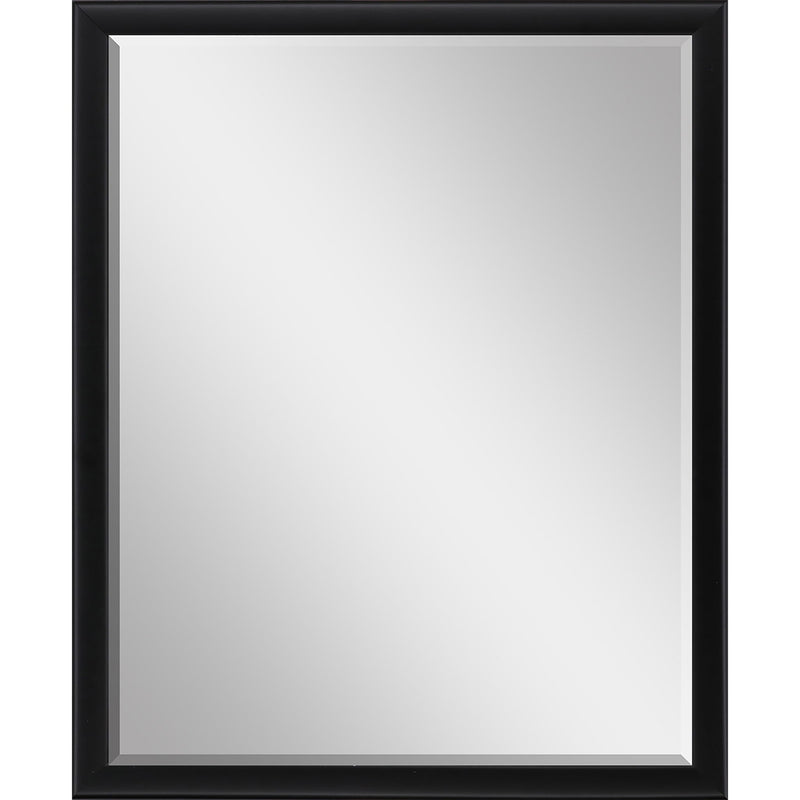 42" Solid Wood Framed Accent Mirror - Black