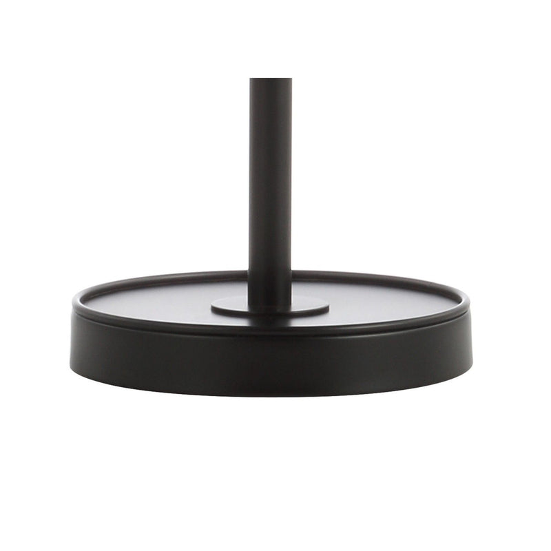 Table Lamp With Globe Shade - Black