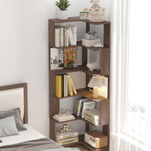 Load image into Gallery viewer, L-Shaped Design Corner Bookshelf
