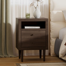 Load image into Gallery viewer, Nystrom - Mid Century Modern 2 Drawer Nightstand
