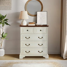 Load image into Gallery viewer, Modern 5 Drawer Dresser For Bedroom, Ample Storage Wide Chest Of Drawers
