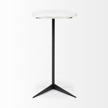 Load image into Gallery viewer, 27" Marble Round End Table - Black And White

