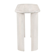 Load image into Gallery viewer, Solid Wood Oval Console Table - White
