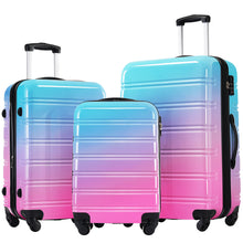 Load image into Gallery viewer, Hardshell Luggage Sets 3 Piece Gradient Color Expandable Suitcase With Spinner Wheels And Tsa Lock Lightweight 20" 24" 28" Available
