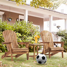Load image into Gallery viewer, Lounge Patio Chair For Garden Outdoor Wooden Folding Adirondack Chair (Set of 2) Solid Cedar Wood Lounge Patio Chair For Garden
