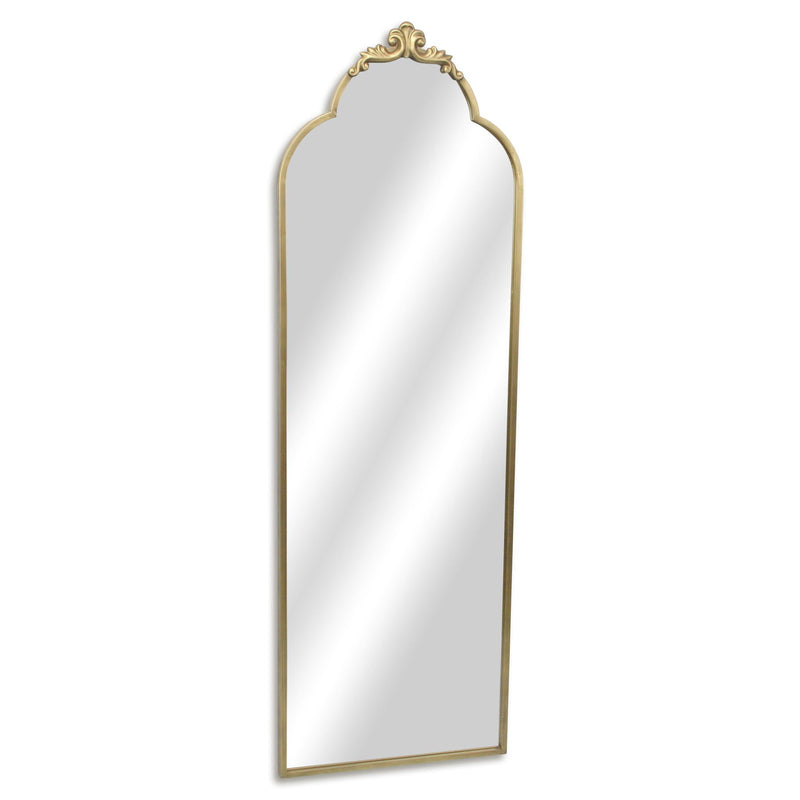 65" Metal Arch Full Length Hanging Mirror - Gold