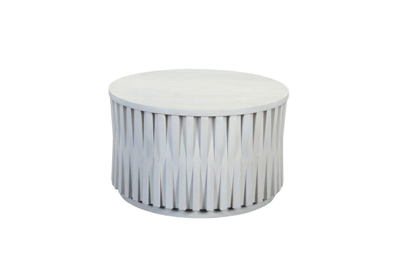 Round Drum Coffee Table (745569) - White
