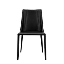 Load image into Gallery viewer, Contemporary Upholstered Leather Dining Side Chair - Black
