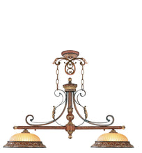 Load image into Gallery viewer, Two Light Metal Dimmable Chandelier With Shades - Bronze
