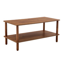 Load image into Gallery viewer, Modern 2 Tier Coffee Table With Open Storage Shelf For Living Room
