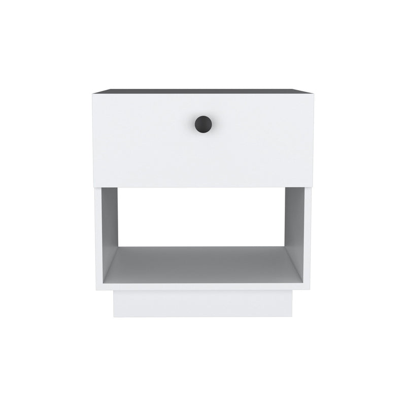Wood One Drawer Nightstand (518163) - White