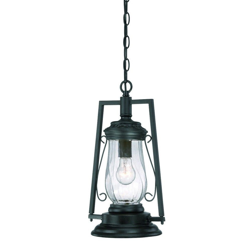 Oil Lamp Hanging Light - Matte Black