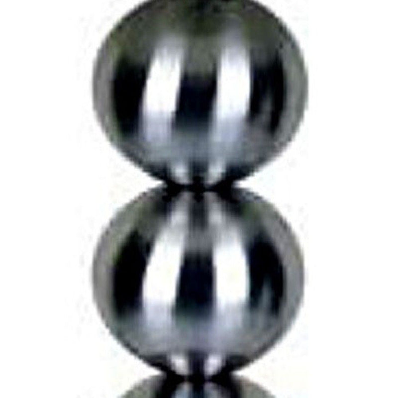 Bauble Table Lamp With White Shade - Silver
