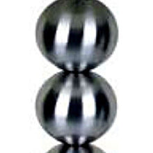 Load image into Gallery viewer, Bauble Table Lamp With White Shade - Silver
