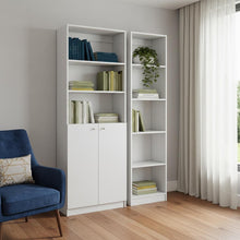 Load image into Gallery viewer, Five Tier Modular Bookcase With Two Doors (Set of 2) (546635) - White
