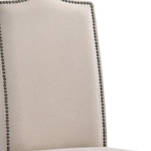 Load image into Gallery viewer, Transitional Upholstered Linen Dining Parsons Chair - Cream
